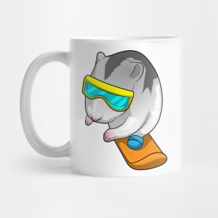 Hamster Snowboarder Snowboard Mug